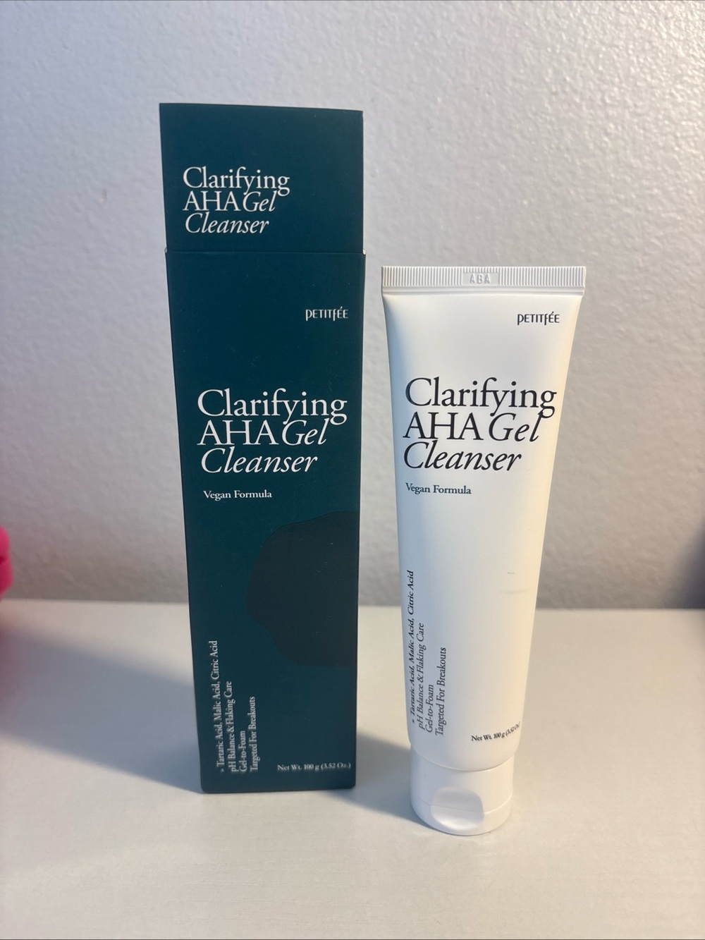 Clarifying AHA Gel Cleanser 3.38 fl. oz. (100ml) - Vegan Facial Cleansing Gel